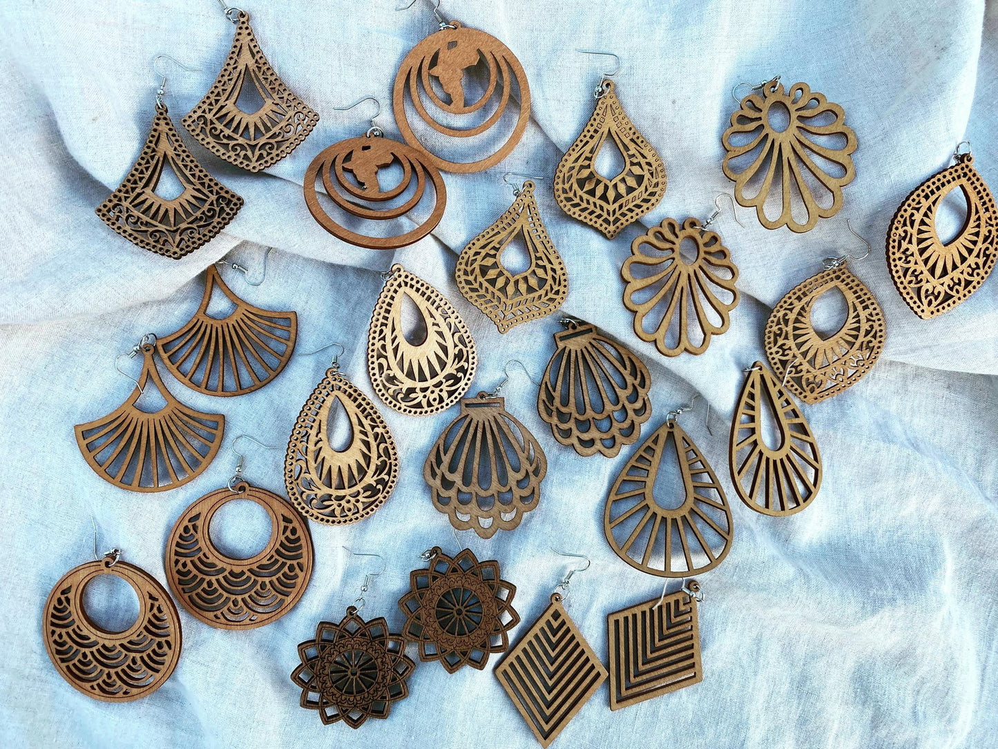 Wooden Bohemian Earrings