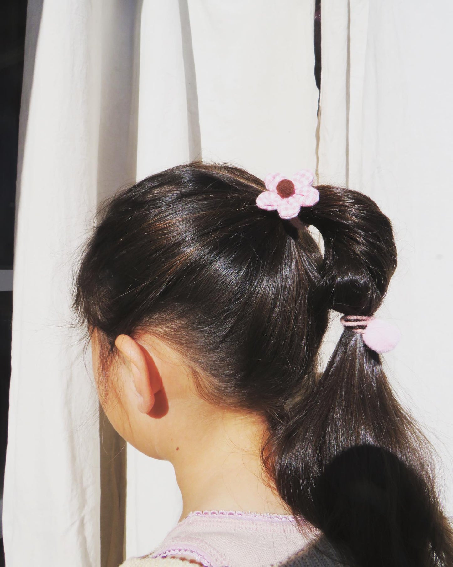 Floral Hair Ties - Pink