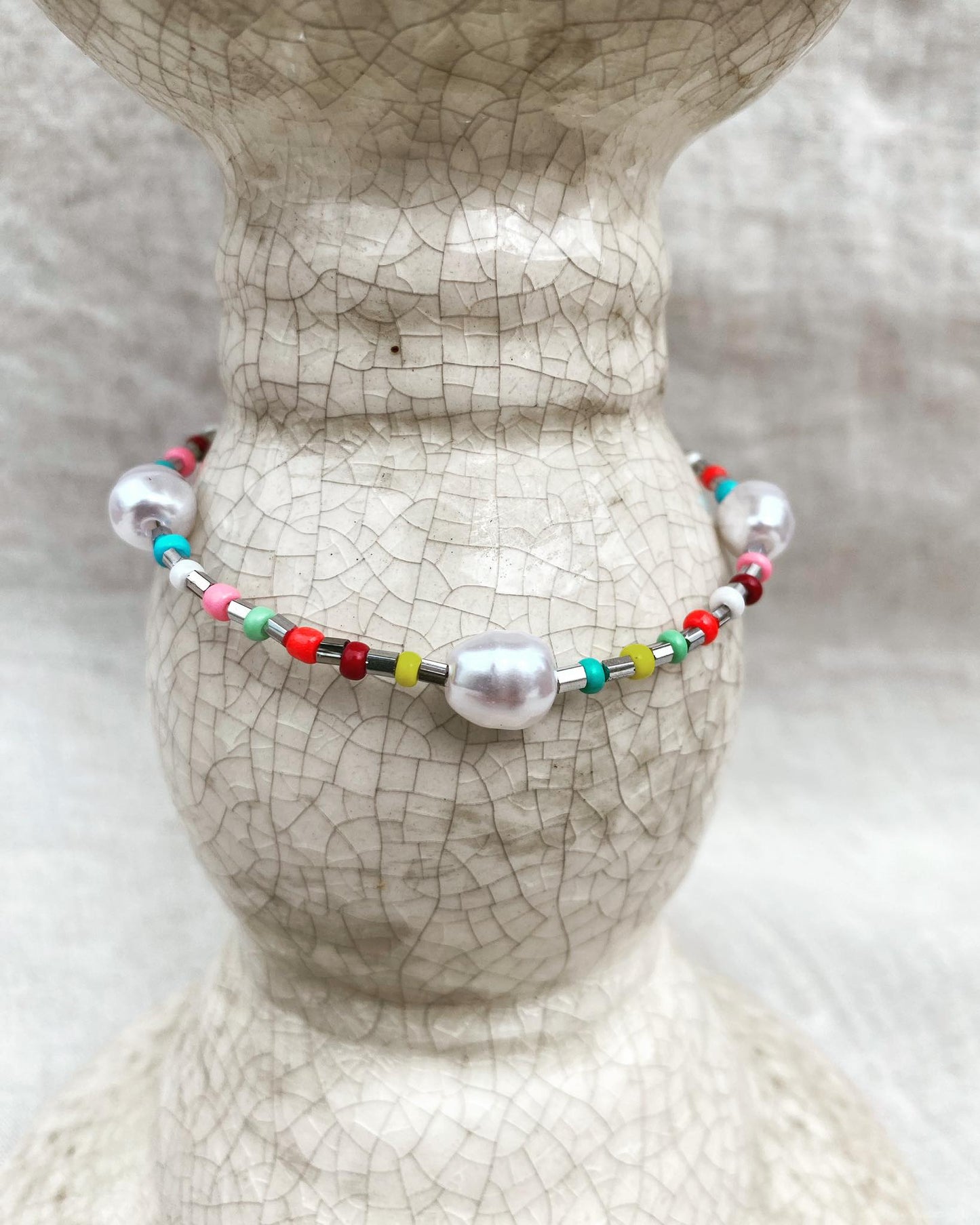 Bead & Pearl Anklet