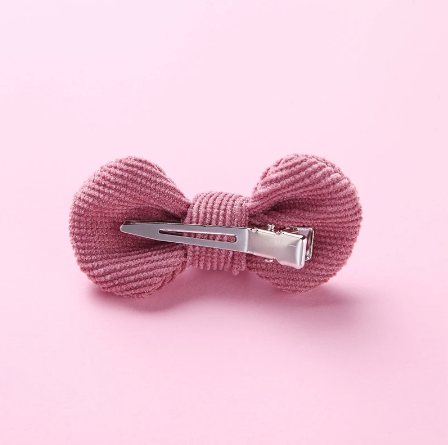 BUY 2 GET 1 FREE - Cord Bow 2pck Alligator Hair Clip - Red