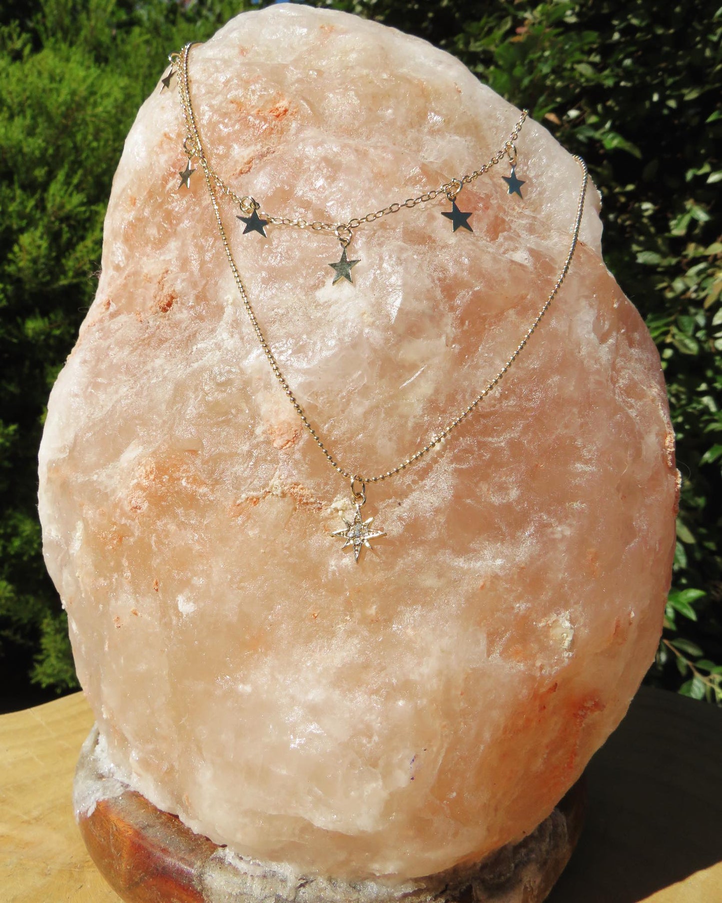 Double Layer Stars Necklace