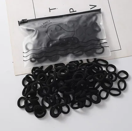 Mini Hair Tie 100pck - Black