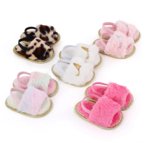 Fluffy Baby Slippers - Multi