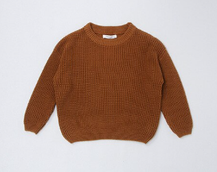 Chunky Knit Sweater - Brown (Personalisation available)