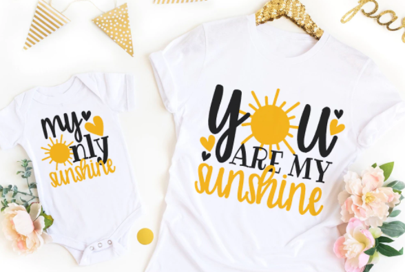 Family Matching Tee - You Are My Sunshine/My Only Sunshine