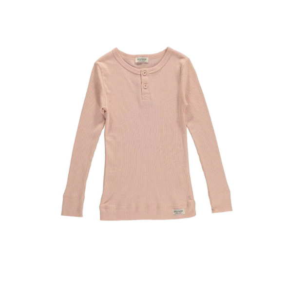 Long Sleeve Button Up Top - Pink