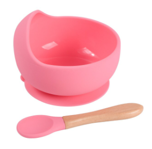 Little Gatherer Baby Bowl & Spoon Set - Pink3