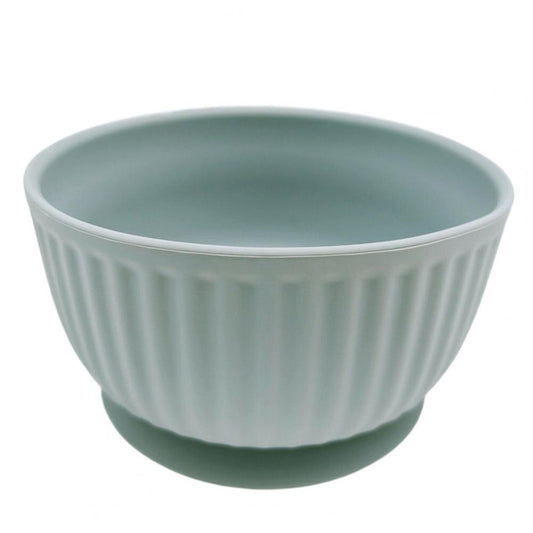 Silicone Ribbed Bowl - Blue